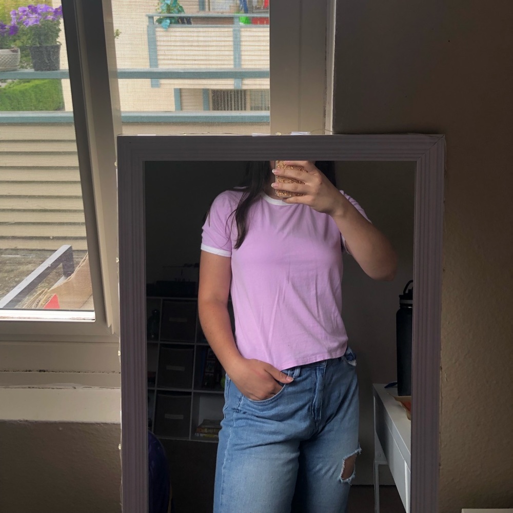 Hearts and Hips Light Pink Short Sleeve Tee